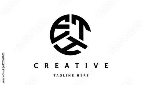 ETH creative circle three letter logo