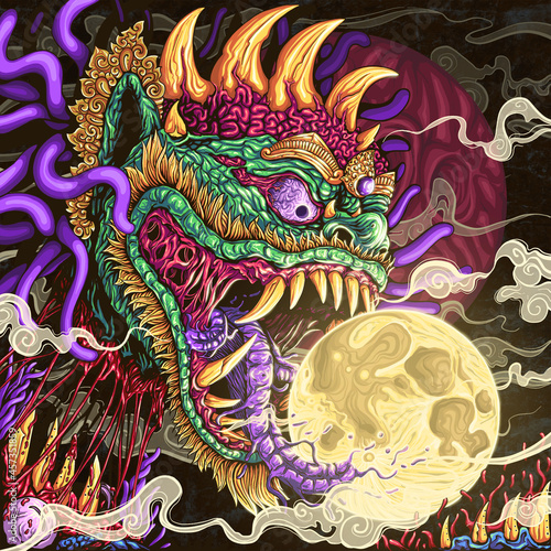 Wallpaper Mural Kalarau Balinese Illustration Torontodigital.ca