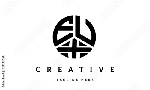 EUX creative circle three letter logo