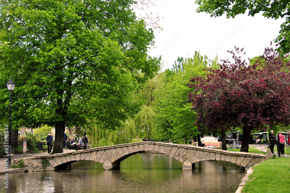 Bourton on the Water River Windrush Cotswolds Gloucestershire England UK