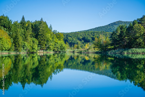 Fototapeta Naklejka Na Ścianę i Meble -  Wonderful view of the Plitvice Lakes National Park. Croatia