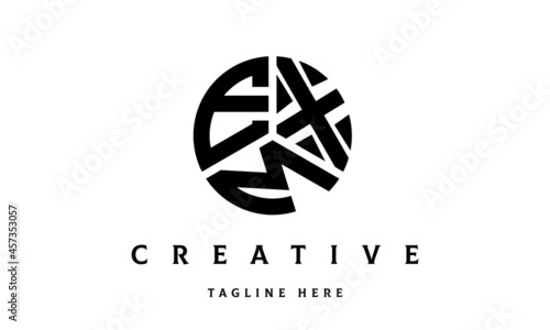 EXM creative circle three letter logo