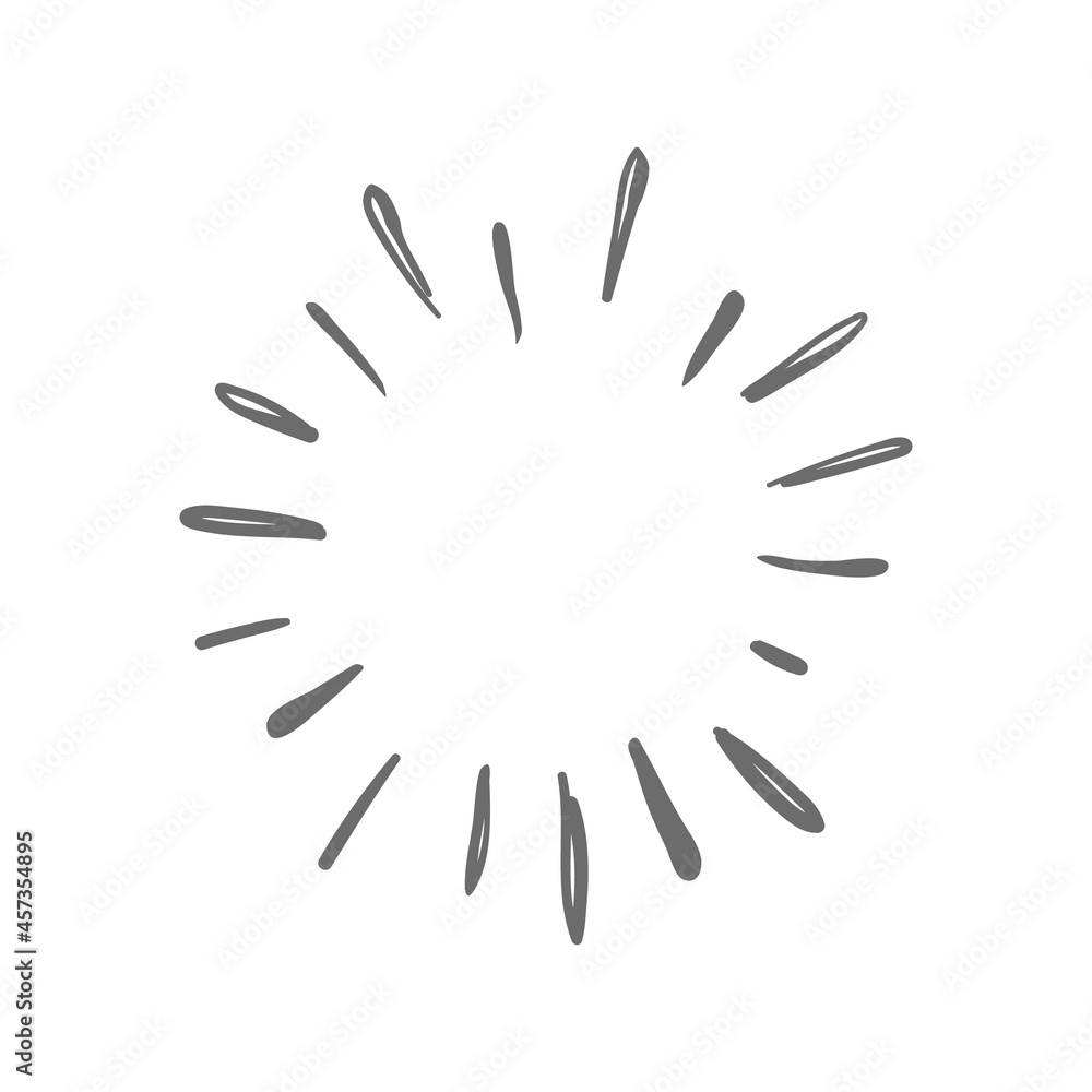 Sunburst doodle. Star, firework explosion. Hand drawn vector Illustration. Sunburst doodle. Star, firework explosion. Hand drawn vector Illustration.