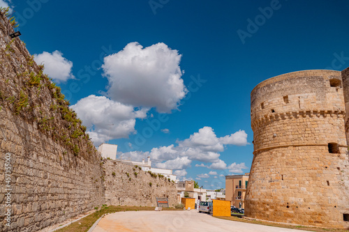 OTRANTO. LECCE. SUMMER 2021. The old castle and towers