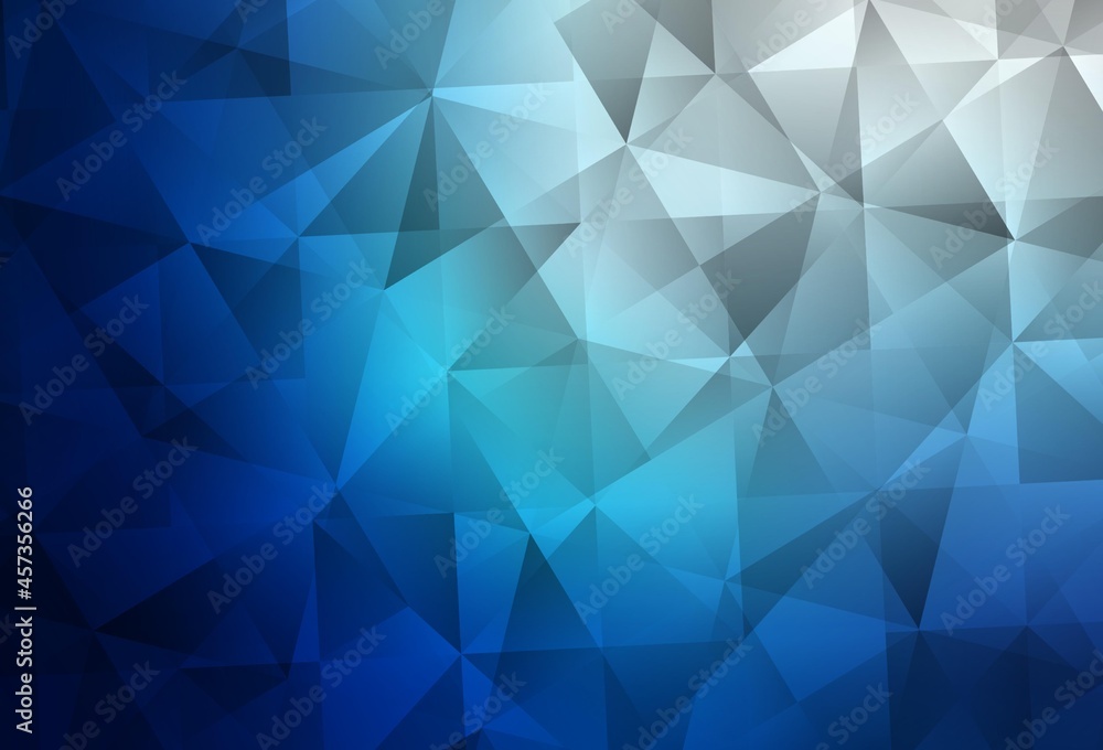 Dark BLUE vector shining triangular layout. Dark BLUE vector shining triangular layout.
