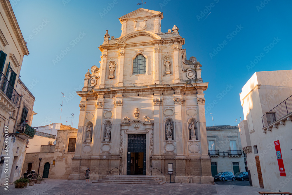 LECCE. ITALY. SUMMER 2021. View of historic centre of old town