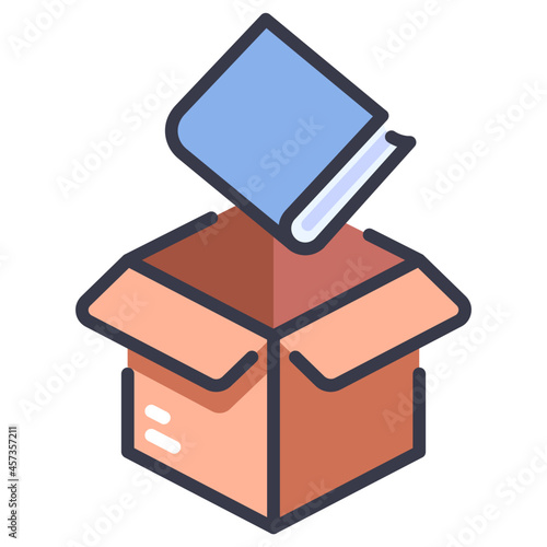 delivering books icon