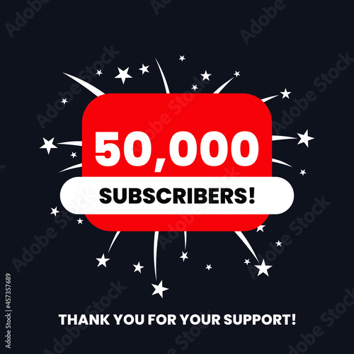 50 thousand subscribers celebration thank you achievement