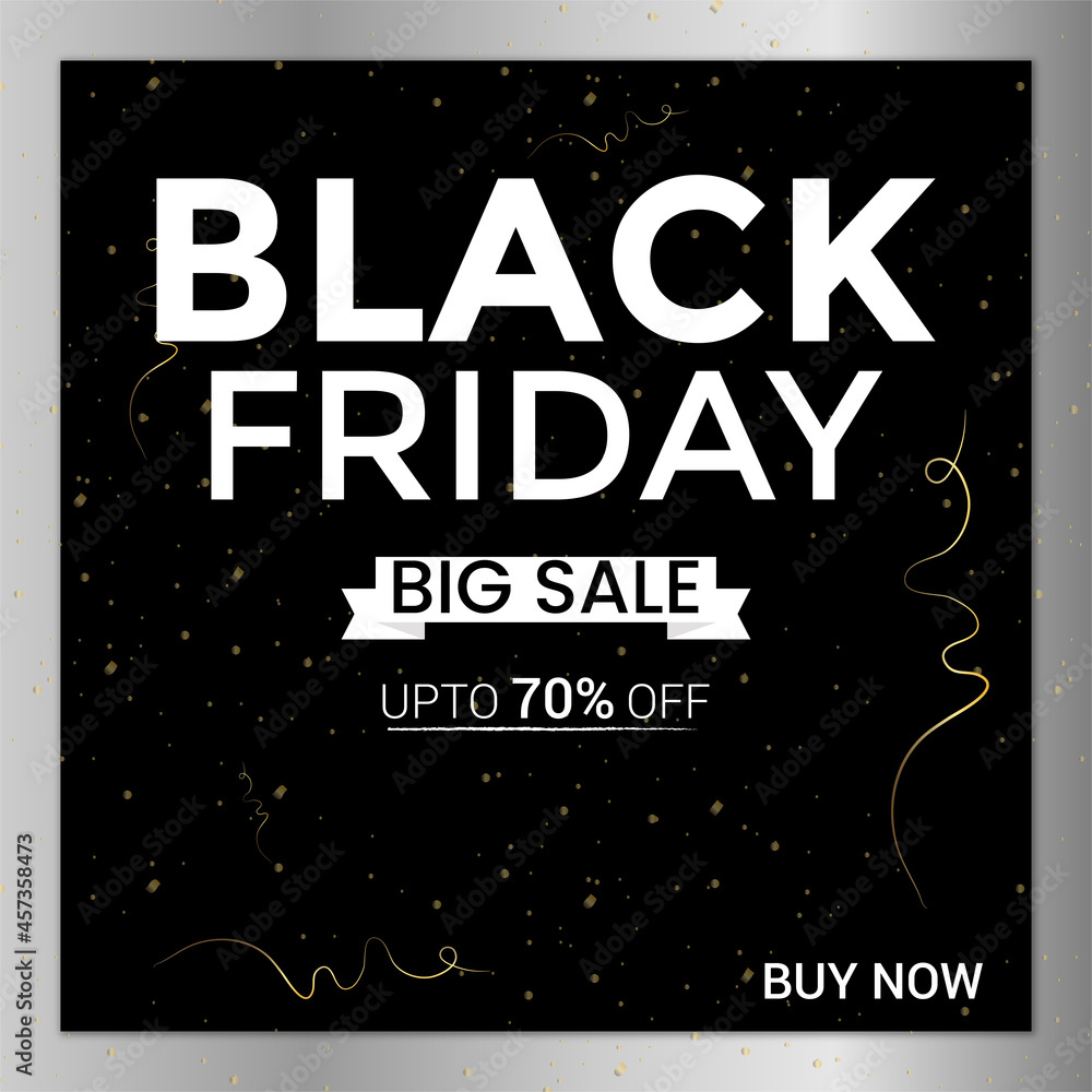 Abstract Black Friday Sale Layout Background. For art template design.