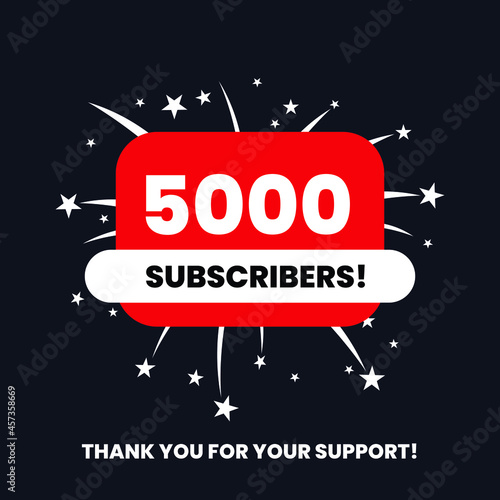 5 thousand subscribers celebration thank you achievement