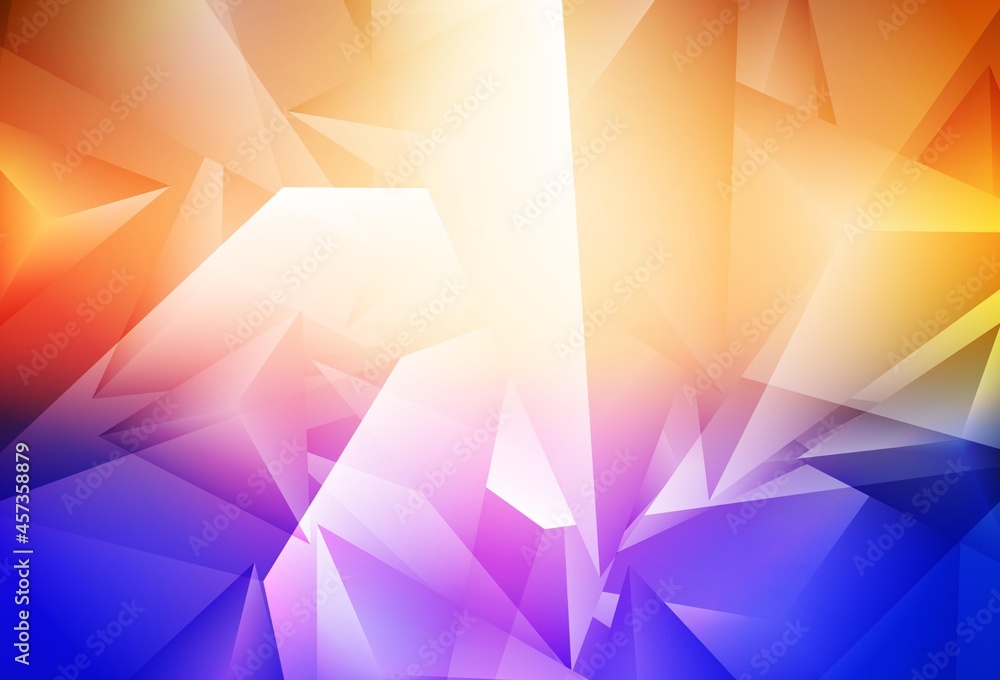 Light Blue, Yellow vector background with triangles. Light Blue, Yellow vector background with triangles.