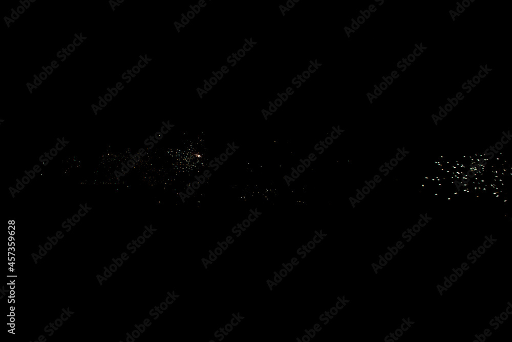 Photograph of stars on a black sky at night