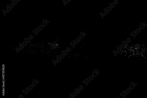 Photograph of stars on a black sky at night