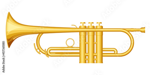 トランペットのイラスト_裏