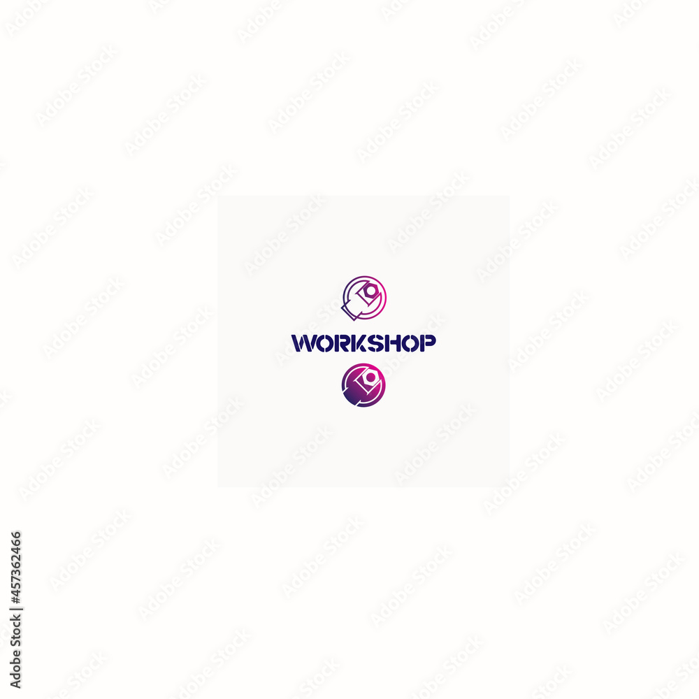 illustration consisting of several images of a wrench, gear and nut in the form of a symbol or logo illustration consisting of several images of a wrench, gear and nut in the form of a symbol or logo