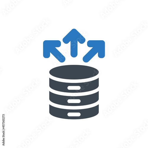 Database distributed icon