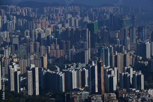 Kowloon city view, Hong Kong