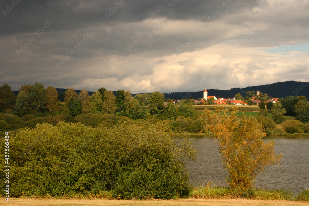 Silbersee - Blick auf Treffelstein / Silver lake - View to Treffelstein /