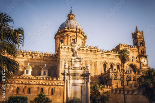 christlich katholische Kathedrale von Palermo auf Sizilien in Italien, Europa