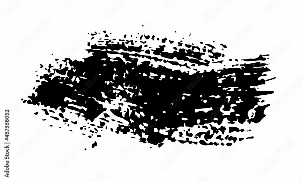 Obraz premium Quote Vector Abstract Grunge Brush Hand Drawn Texture in Black Color Sketch Simple Pattern isolated on White Background Grange Doodle Shape