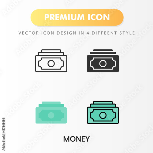 money icon for your website design, logo, app, UI. Vector graphics illustration and editable stroke.