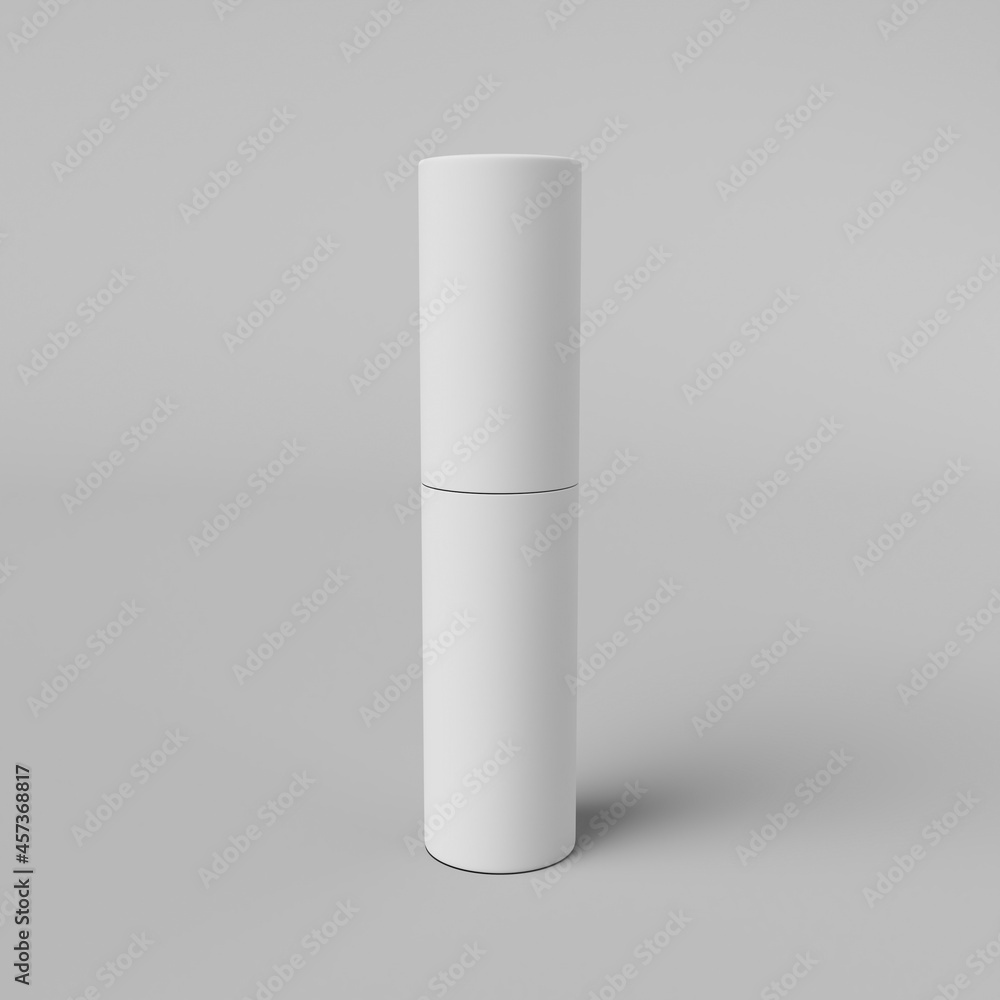 Cosmetic package for advertising pictures. 3D render. Cosmetic package for advertising pictures. 3D render.