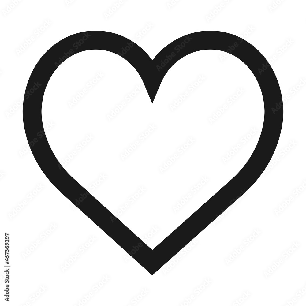 Heart vector icon symbol love design. Black romance valentine shape illustration heart sign. Abstract icon isolated white concept element. Drawn lover emotion simplicity shape. Happiness celebration Heart vector icon symbol love design. Black romance valentine shape illustration heart sign. Abstract icon isolated white concept element. Drawn lover emotion simplicity shape. Happiness celebration