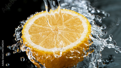 Freeze Motion Shot of Fresh...