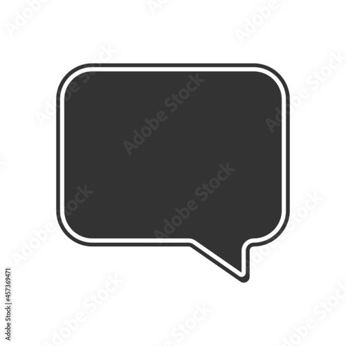 Bubble speech cloud vector communication icon comic message. Cartoon illustration speech cloud talk symbol. Bubble chat sign discussion shape speak. Outline communicate speech cloud communicate doodle