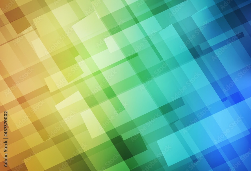 Obraz premium Light Blue, Yellow vector layout with lines, rectangles.