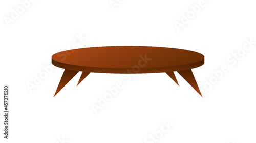 table basse marron claire bois