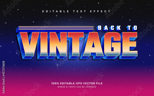 retro text effect