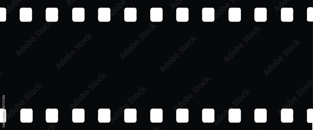 vector image of old polaroid camera film strip