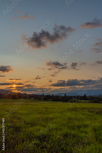 Sunset near Michalova village in national park Muranska planina © luzkovyvagon.cz