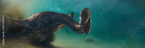 Elasmosaurus, plesiosaur from the Late Cretaceous period photo