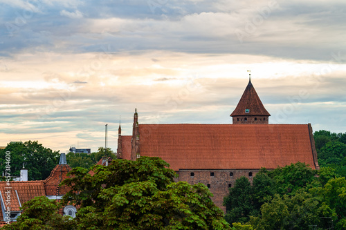 Olsztyn  the golden hour  poland  warmia  the old city