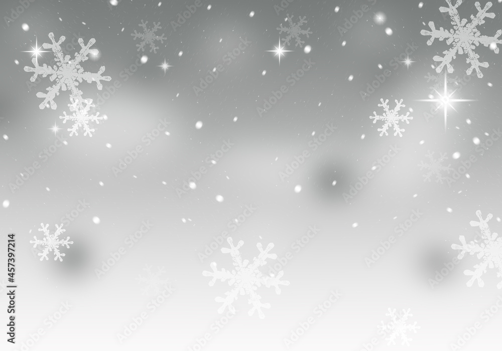 Winter background with abstract snowflakes. Winter background with abstract snowflakes.