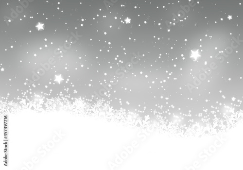 Wallpaper Mural Silver abstract winter background, christmas illustration. Torontodigital.ca
