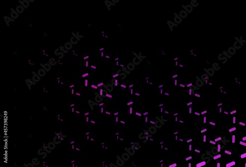 Fototapeta Naklejka Na Ścianę i Meble -  Dark Pink vector layout with flat lines.