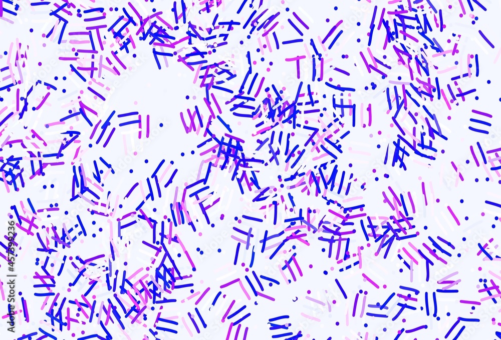 Light Purple vector background with stright stripes, dots. Light Purple vector background with stright stripes, dots.