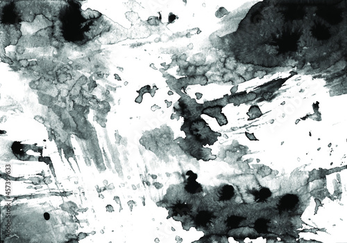 Grunge black and white urban vector texture template. Dark Dirty Dust Overlay Distress Background. Easily create an abstract dotted, scratched, vintage effect with noise and grain