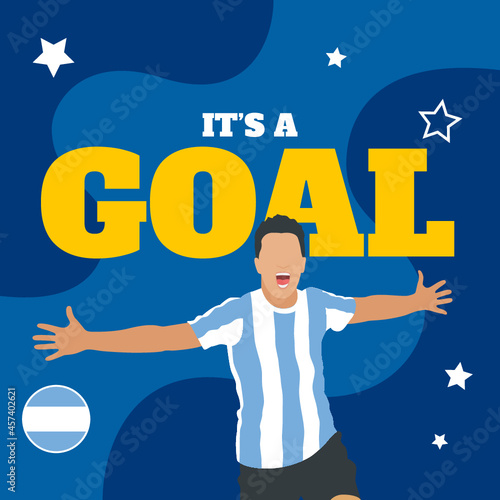 Argentina football team - Goal celebration