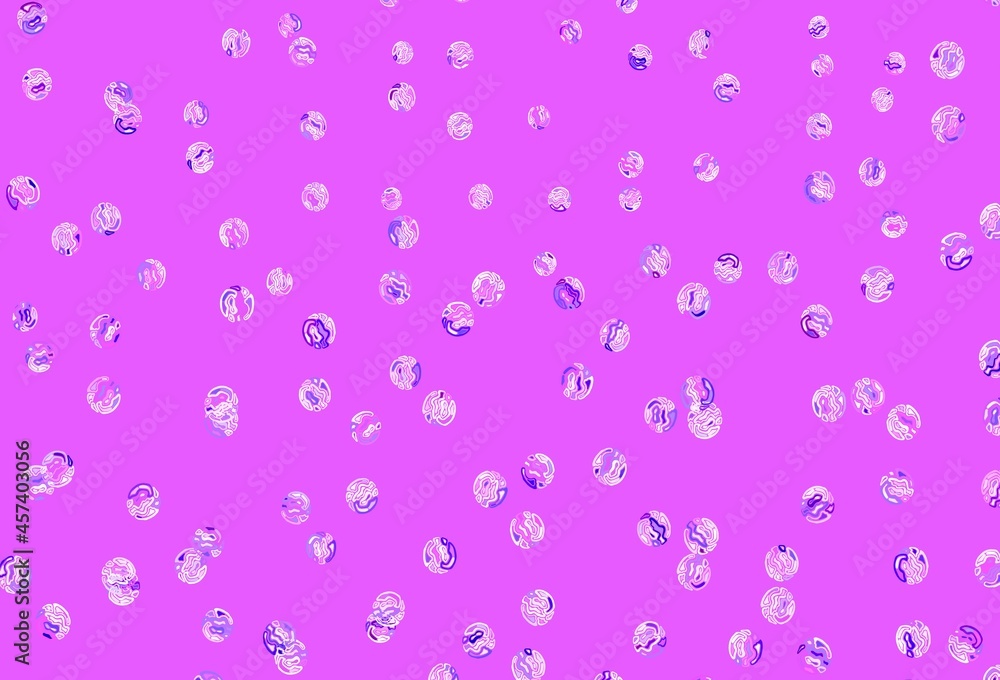 Light Pink, Blue vector template with circles. Light Pink, Blue vector template with circles.