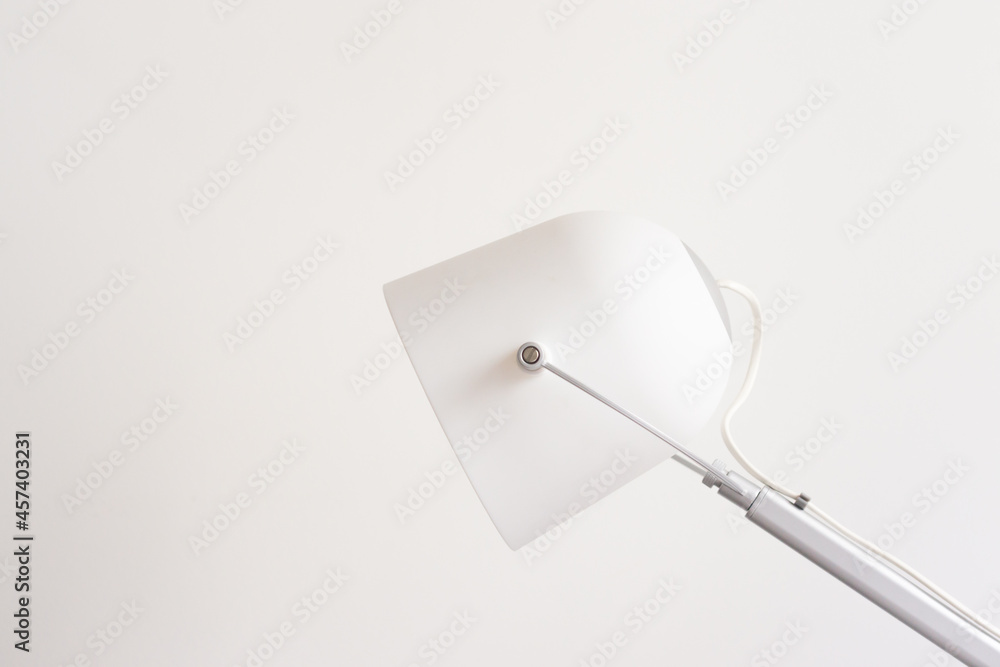 White lamp on a white background. Minimalism White lamp on a white background. Minimalism