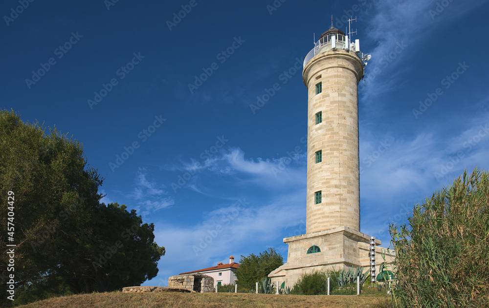 Savudrija lighthouse in Istria, Croatia