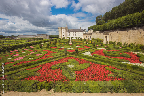 les jardins de Villandry, des jardines dans le style de la Renaissance  dans la vallée de la Loire en Touraine photo