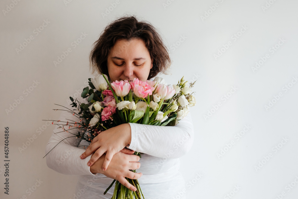 Young woman feeling happy and enjoying the moment Young woman feeling happy and enjoying the moment