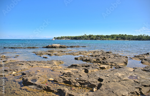 Istrian sea coast in summer, Croatia