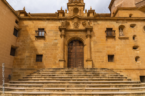 View of the cathedral of Guadix in the province of Granada in Spain 