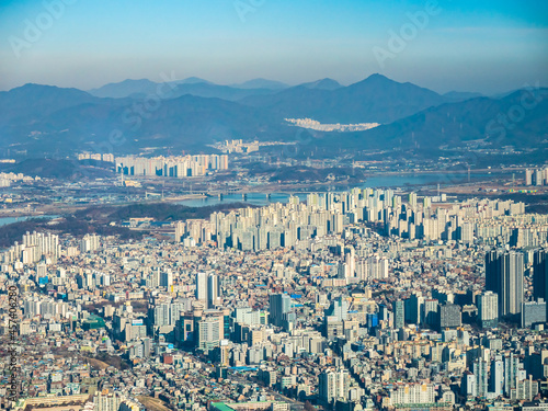 Beautiful architecture building in Seoul City